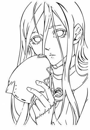 Раскраска Аниме Глаза