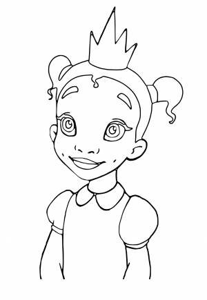 Раскраска Тиана Малыш