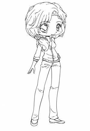 Раскраска Аниме Голова