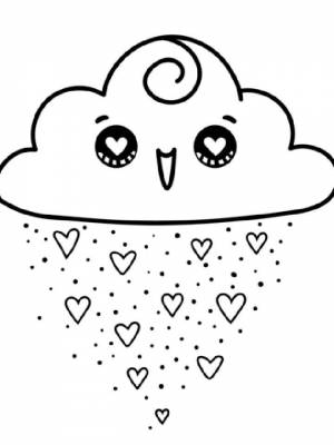 Кавайные раскраски   в формате