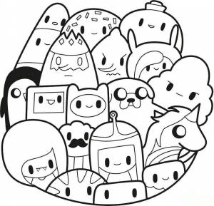 120 Кавайных раскрасок