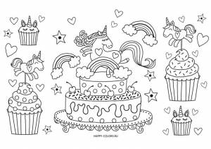 Раскраски Единороги   формат