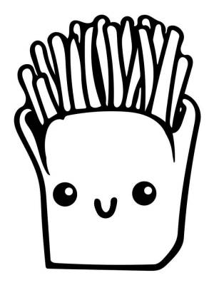 Раскраска Милая еда