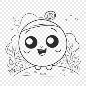 раскраски с героями мультфильмов милые каваи раскраски наброски эскиз рисунок вектор,штриховая графика,мультфильм изображение_Фото номер 380537221_EPS Формат изображения_ru