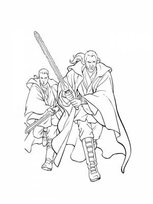 Раскраски Джедай   в формате