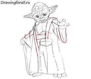 Как нарисовать Мастера Йоду