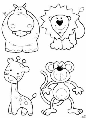 Раскраски Раскраска Животные Животные, Download print coloring page