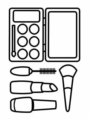 Картинка Косметика раскраска  для мальчиков