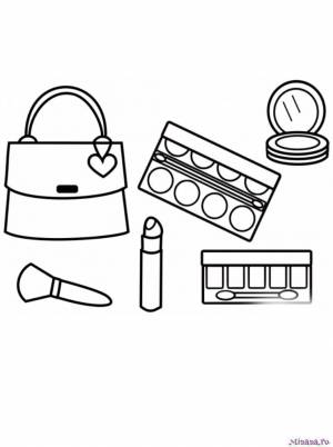 Раскраска косметика