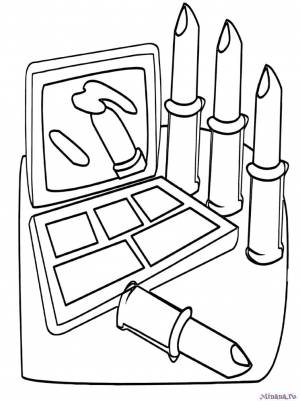 Раскраска косметика 6