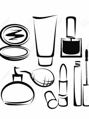 Раскраски Косметика   в формате