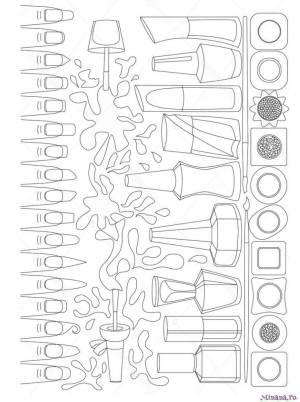 Раскраска косметика 5