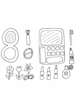 Раскраска косметика