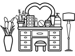 Раскраски Косметика