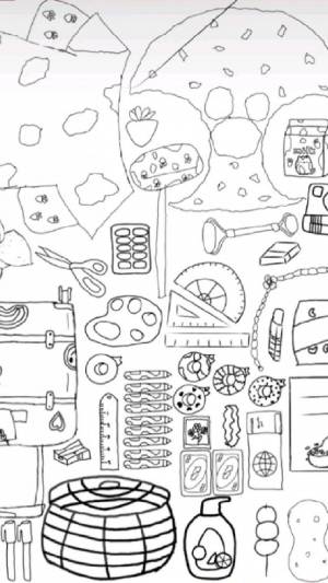 Раскраски Косметика для уточки лалафанфан из бумаги