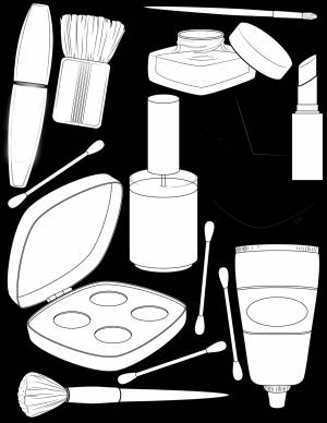 Раскраски Макияж