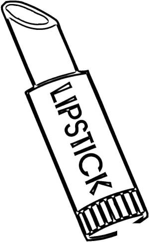 Раскраски косметика, Раскраска Косметика Макияж