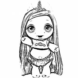 Раскраска Пупси единорог