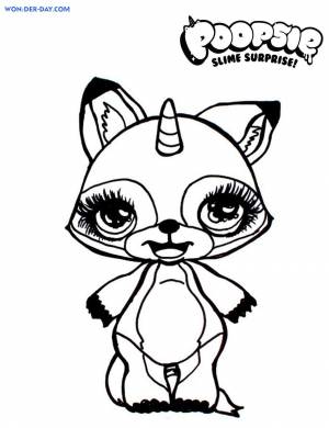 Пупси единорог раскраска