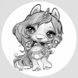 Раскраски Пупси слайм единорог