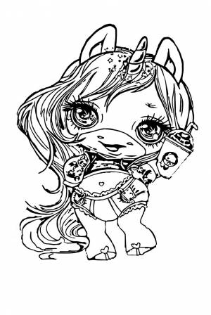 Раскраски «Poopsie единорог»