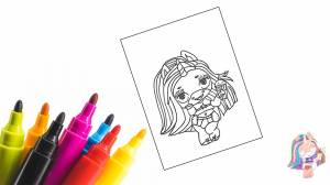 Coloring Poopsie Surprise Unicorn