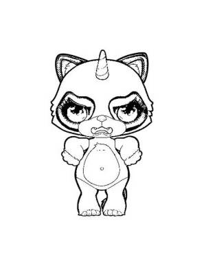 Раскраска Пупси Единорог