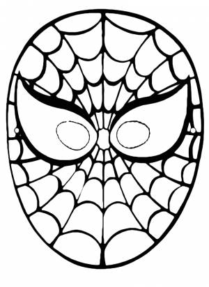 Раскраски Новогодняя маска