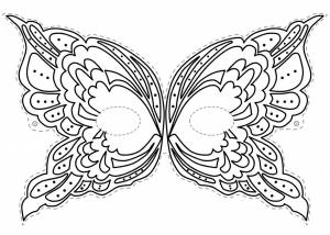 Раскраски Новогодняя маска