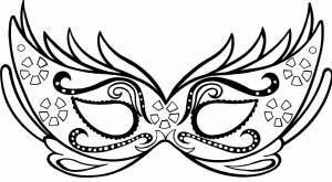 Новогодняя маска рисунок
