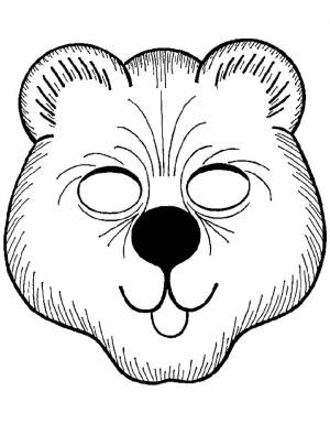 Раскраски новогодние маски для детей