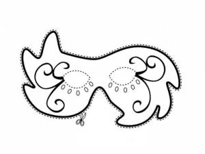 Трафарет для маски Раскраски зима