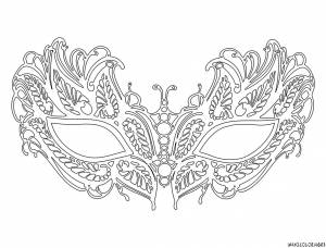 DataLife Engine > Версия для печати > Карнавальная маска раскраска