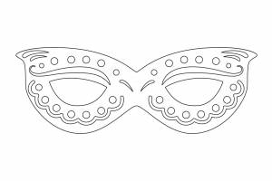 Новогодняя маска рисунок