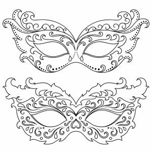 Эскиз карнавальной маски