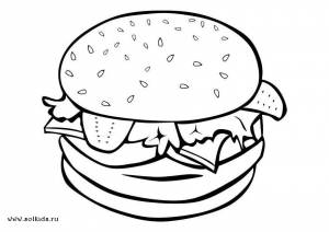 Раскраски Еда