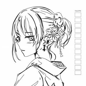 Раскраска Anime
