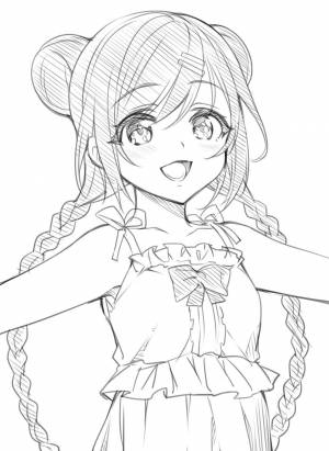 Раскраски в стиле аниме