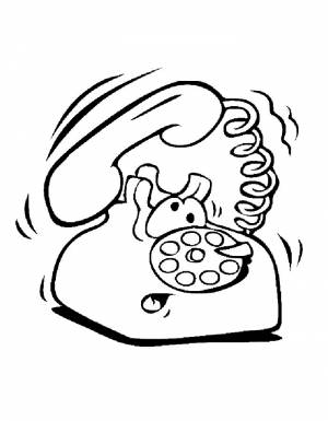 Раскраска телефон для детей