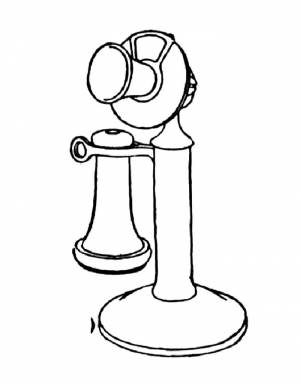 Раскраска телефон для детей