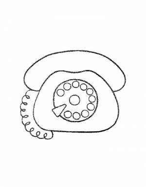 Раскраска телефон для детей