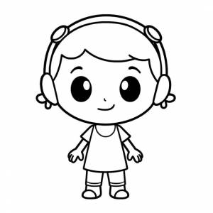 рисунок милая девушка раскраски мультфильм  страницы наброски эскиз вектор PNG , рисунок автомобиля, мультфильм рисунок, рисунок крыла PNG картинки и пнг рисунок для й загрузки