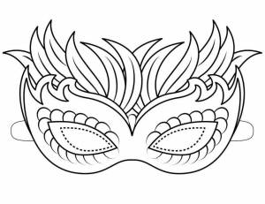 Раскраски Карнавальная маска