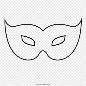 Маска Рисование Книжка-раскраска Карнавал Чёрно-белый, Паскоа, белый, лицо, текст png