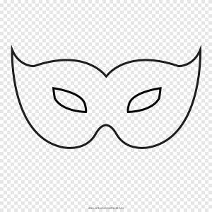 Маска Рисование Книжка-раскраска Карнавал Чёрно-белый, Паскоа, белый, лицо png