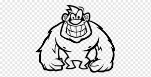 Рисунок Книжка-раскраска Восточная горилла Живопись, др