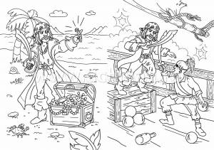 Книжка-раскраска Пиратские приключения