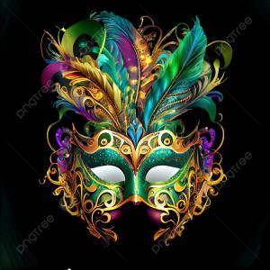 красочная карнавальная маска с перьями PNG , карнавальная маска, карнавал, перья PNG картинки и пнг PSD рисунок для й загрузки