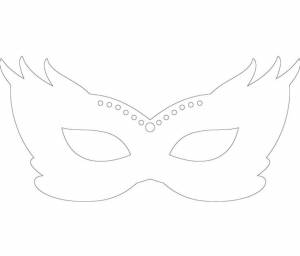 Карнавальная маска-раскраска