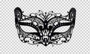 Маска Венецианский Карнавальный Костюм Маскарадный шар, чистое лицо, фотография, монохромный, маска png